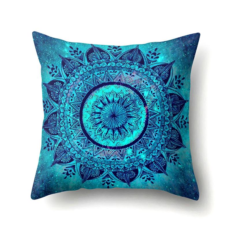 Nordic Bohemian Ethnic Style Polyester Pillow Case Car Decoration Home Printed Bedside Pillow Case