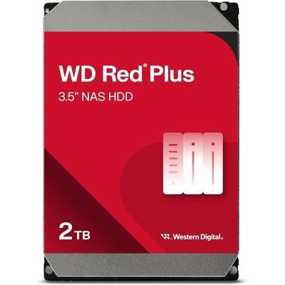 Disque Dur Interne - WESTERN DIGITAL - Red Plus - 2To - 3.5" - Dédié NAS - 5400 RPM Class - SATA 6 GB/s (WD20EFPX)