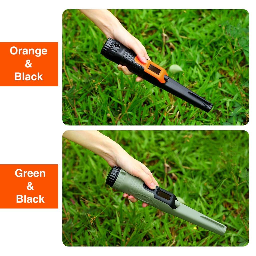 360 10 kHz 30m 9V Wasserdicht Pinpoint Ton Vibrationsalarm Handheld Metalldetektor Tragbarer Positionierungsstab Detektor
