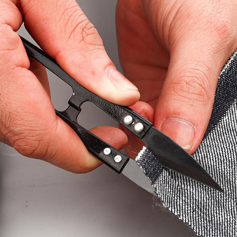 U-Shaped Carbon Steel Thread Scissors for Sewing and Cross-Stitch