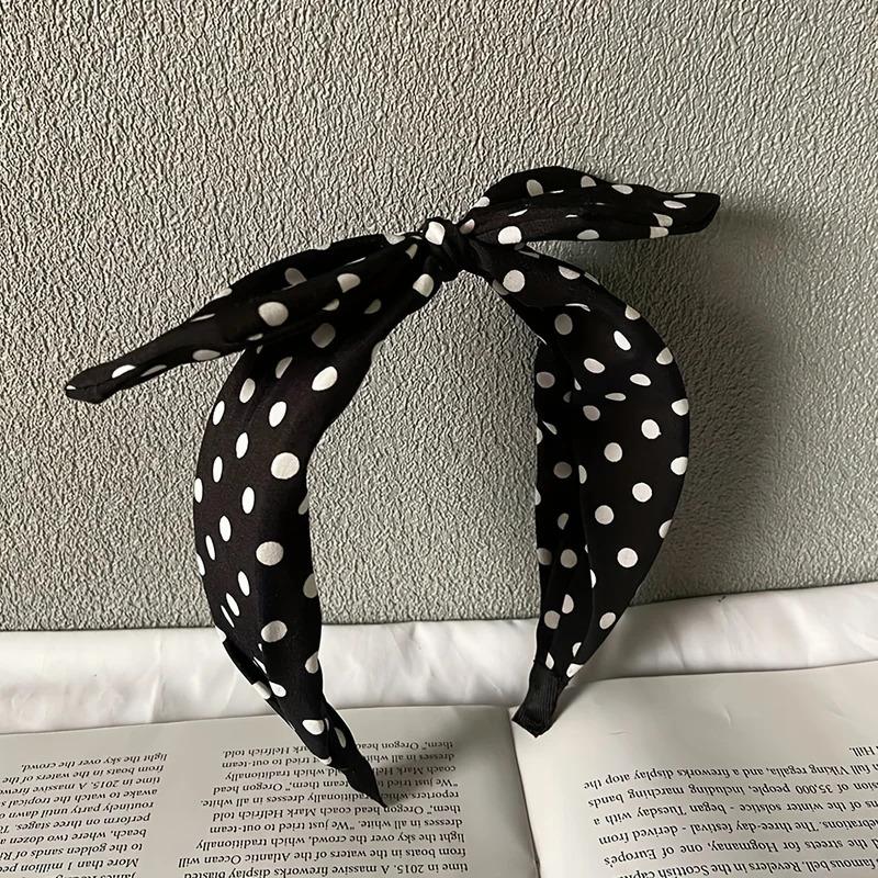 Rabbit Ear Polka Dot Headband Wide Brim Cute Hair Accessory Girls Women Fashion Hairband Hair Hoop Parties Festivals Daily Wear