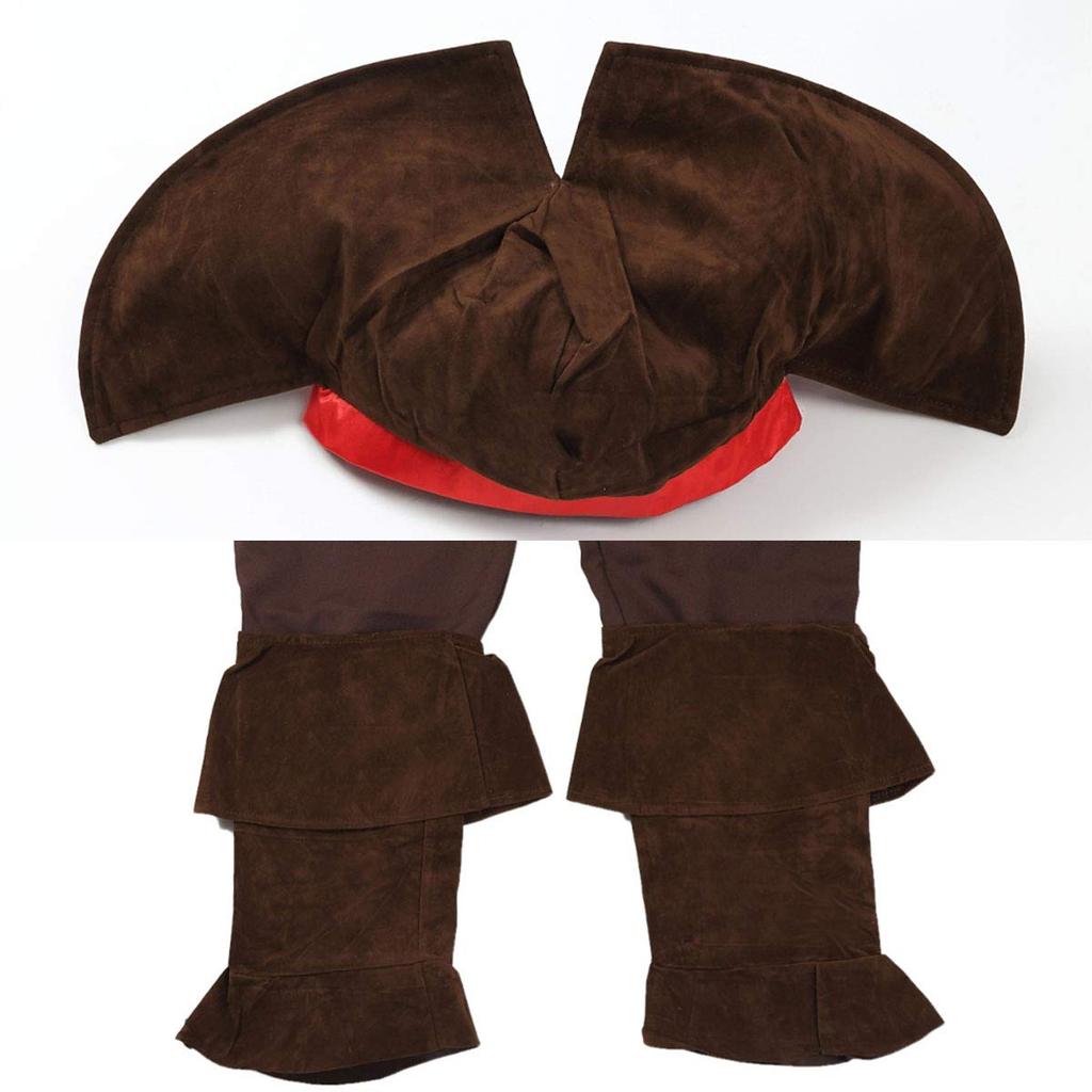 [monoii] Pirate Captain Cosplay Costume with Bandana and Hat, Sizes Available, Plus Sizes, Halloween Costume, Adult Costume, Men's, Size 502