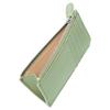 [HIGH FIVE] Fragment Case Cowhide Thin Wallet Card Case Coin Purse Gusseted Smart Wallet Women's Men's Olive/Nume