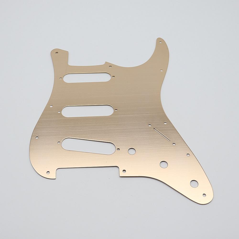 Guitar Metal Pickguard 11 Hole SSS Compatible For ST SQ Style Guitar Parts 9 Color