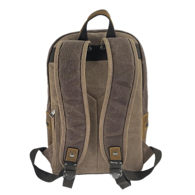 Backpack Men's and Women's Backpacks Outdoor Sports Travel Bag Waxed Canvas Waterproof Travel Computer Bag