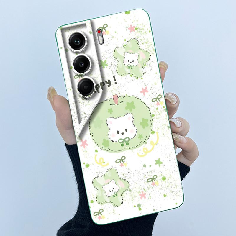Handyhülle für Tecno Camon 40 Pro 4G 5G 2025 Niedlicher Panda Süße Mädchen Katzen Silikon Weiche Rückseite Ultradünne Schutzhülle