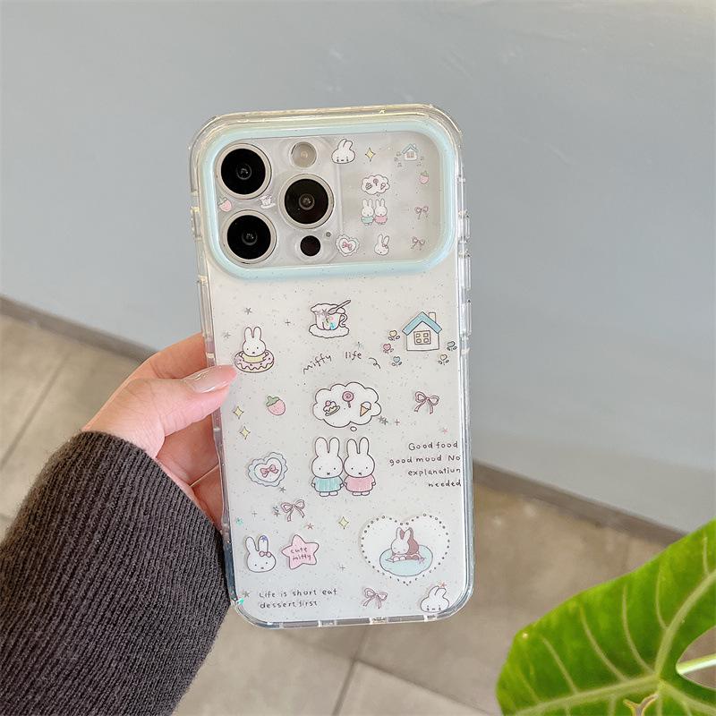 

Hobby Cartoon Rabbit Chain Case for iPhone 17 / Apple 16 Pro Max / 15 / 14 iPhone 14ProMax