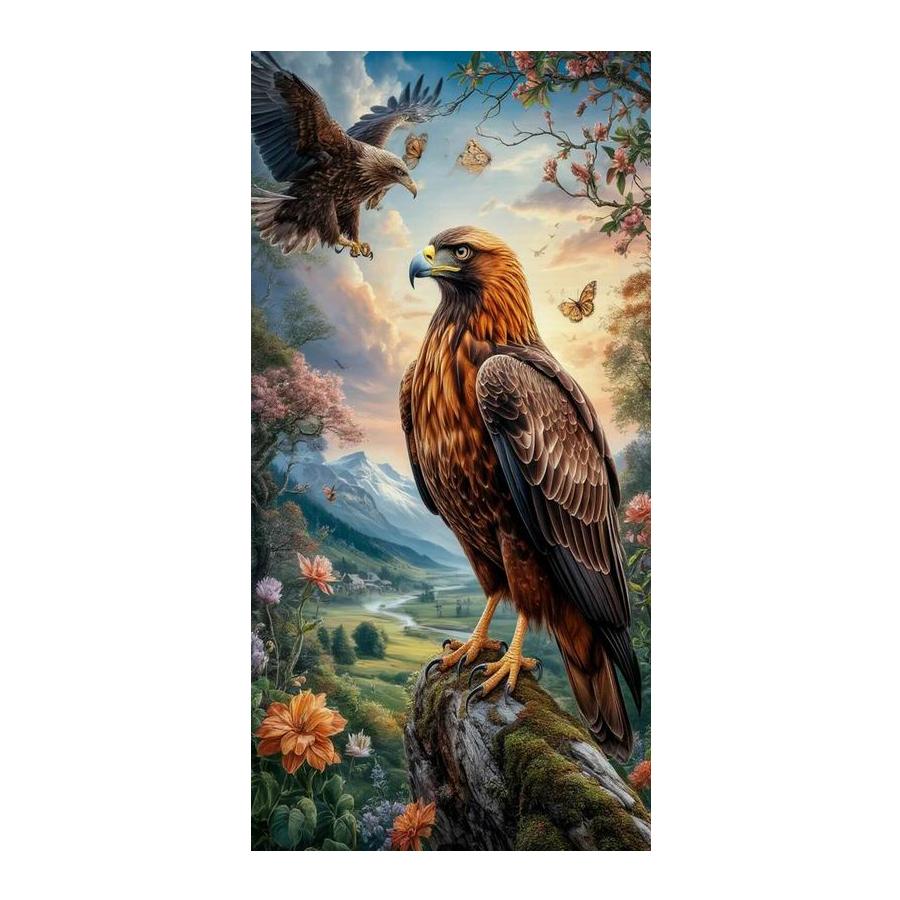 Diy Diamond Painting New Collection Eagle Full Square Round Drill Rhinestone Embroidery Animal Birds Mosaic Cross Stitch Kits Wall Decor