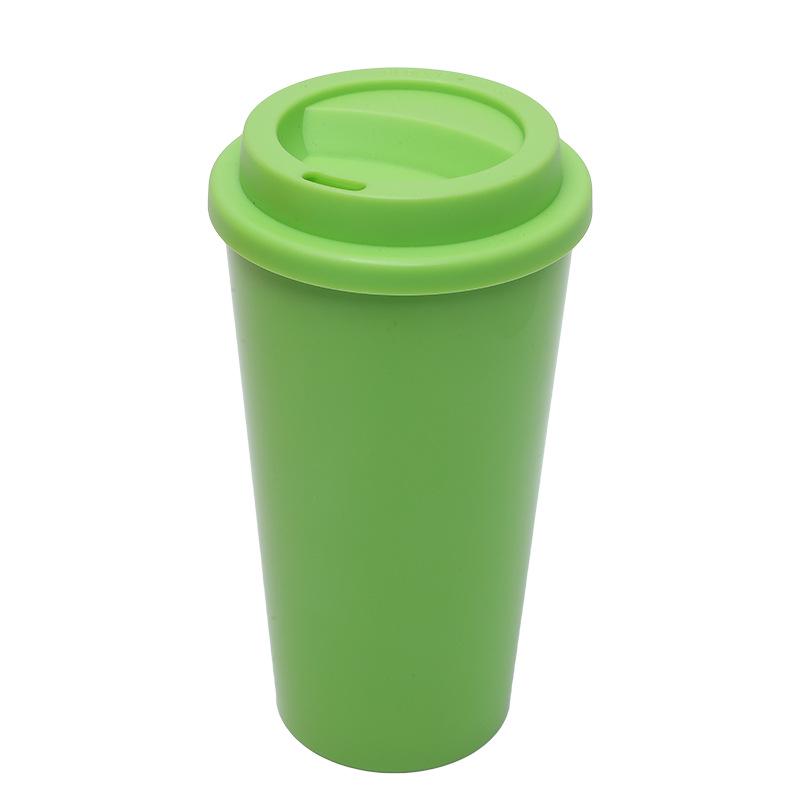 16oz Double Layer Macaron Color Coffee Cup - Large Capacity, Suitable for Men and Women