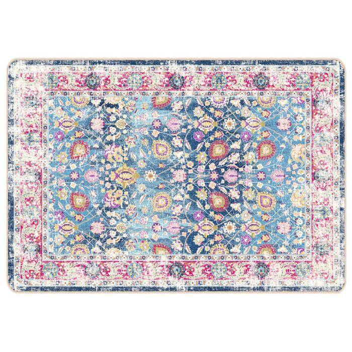 VidaXL Tapis lavable multicolore 160x230 cm antidérapant 136600