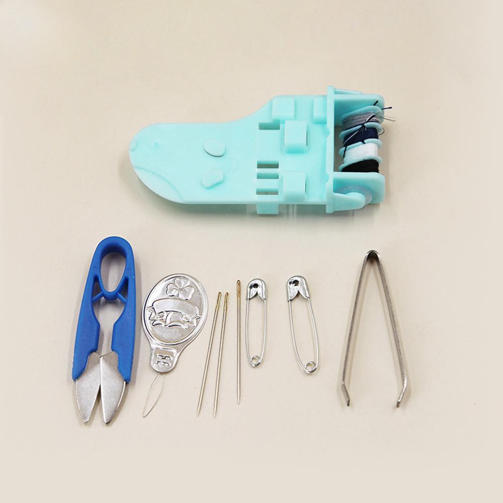 1Set Mini Portable Travel Sewing Kit Home Sewing Thread Needle Embroidery Stitching Thimble Storage Box Handwork Tool DIY Craft