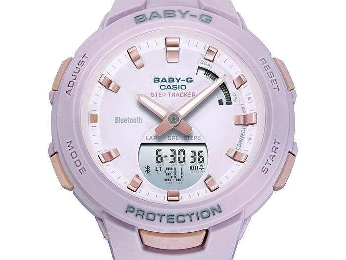 Casio Men's Resin 100M Water Resistant Digital Shock Resistant Quartz Watch BSA-B100-4A2
