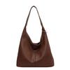 Light Luxury Textured Bag Women's Lazy Style Soft Leather Commuting Shoulder Bag Autumn and Winter Retro Large-capacity Mother and Child Tote Bag