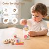Montessori Spielzeug Holz Farbsortierspielzeug Feinmotorik Sensorische Zuordnungsspiele Farbe Und Form Erkennung Spielzeug Set Babygeschenk