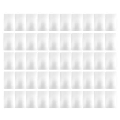 50 Sheets Metal Business Card Heat Transfer Aluminum Business Cards Blanks DIY Craft Supplies Pearl White
