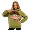 Adult Halloween Funny Hoodie Pajama Shirt - Quirky Sleepwear for Women and Men