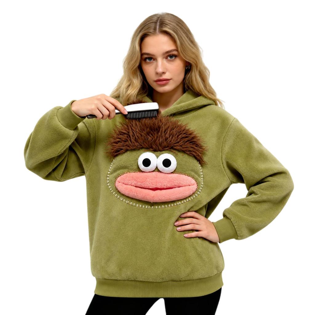 Adult Halloween Funny Hoodie Pajama Shirt - Quirky Sleepwear for Women and Men