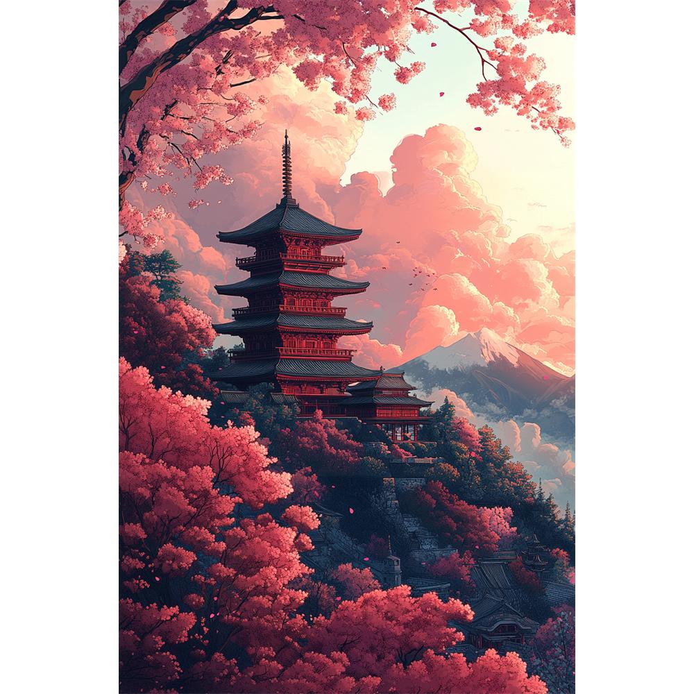 Diamond Painting 5D Diamond Mosaic Landscape Scenery Kits Embroidery Diamond Art Kit Needle Arts Craft Home Decoration