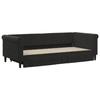 VidaXL Daybed with Trundle and Drawers Black 90x200 Cm Velvet 3197823