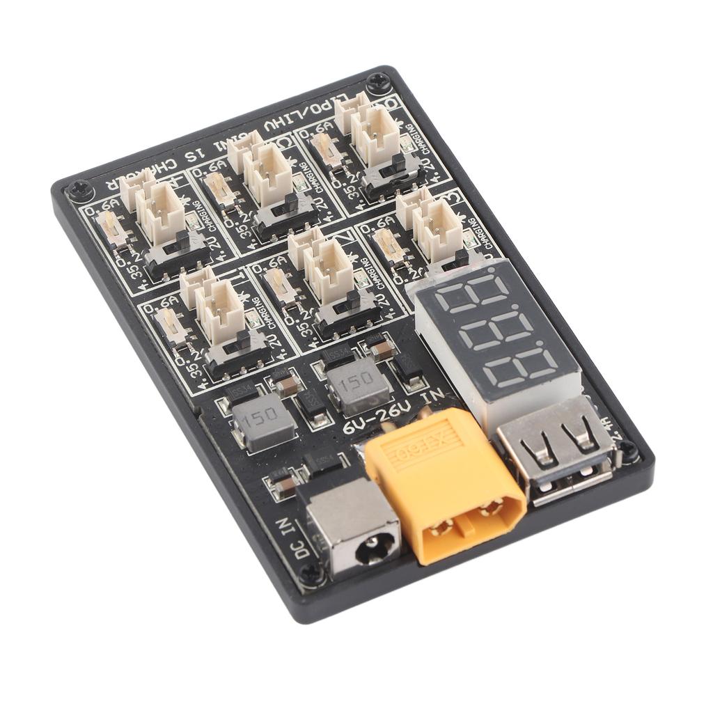 6in1 1S LiPo Battery Charger Charging Board RC Accessory with USB Interface