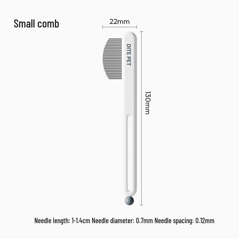 

Pet Comb for Grooming Cats & Dogs, Straight & Dense Tooth Comb for Golden Retrievers, Border Collies, Long-Haired Pets. Medium