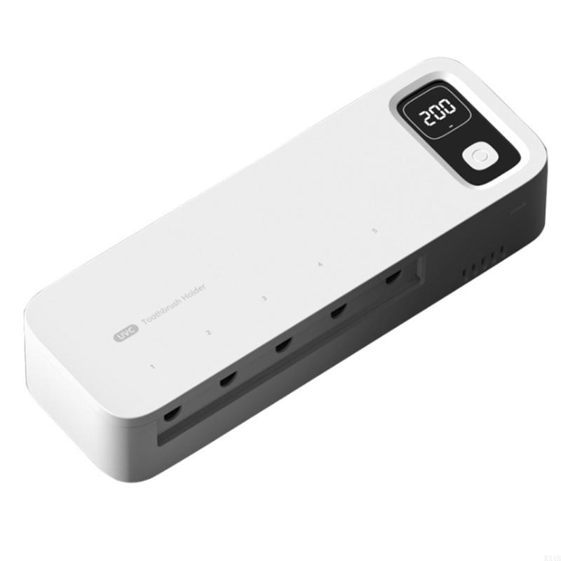 

KX4B Space-saving Tooth Brush Stand Toothbrush Holder Wall Mounted Makeup Brush білий