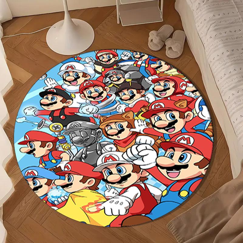 Princess Peach Adventure Round Rug for Livingroom,Bedroom, Palyroom, Chair Rug, Area rug, Circle Carpet, Large Size Fan Christmas gift