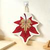 Soft Leaf Hand Towel Hanging Kitchen Handkerchief Portable Cleaning Towel  for Bathroom Kitchen