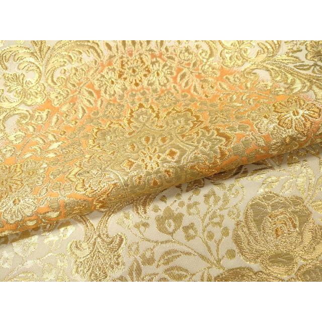 Used Heiwaya Kimono Nishijin Hattori Fabric Hand Made Six Pattern Fukuro Obi Orient Chintz Gold Thread Pure Silk Masterpiece DABG5575fe