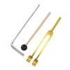 Healing Tuning Fork 128Hz Relieving Aluminum Alloy Tuning Fork with Hammer for Family Friends