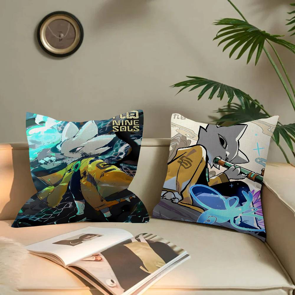 Game Nine Sols Cushion Cover Polyester Sofa Cushions Decorative Throw Pillows Home Decoration Pillowcover