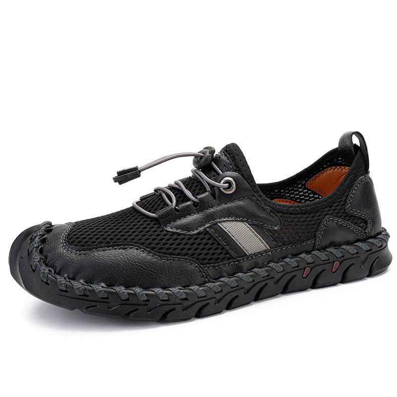 2025 Men s Plus Size Quick-Dry Cross-Strap Sandals - Breathable Mesh for Hiking and Casual Wear 40