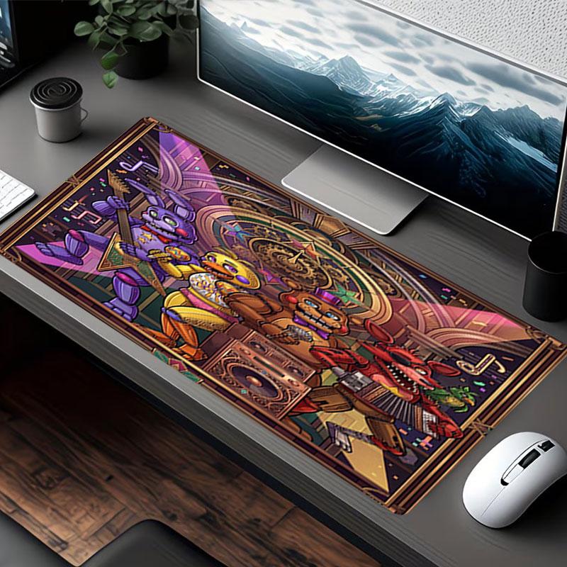 Ποντικοουαλί Five Nights at Freddy's, για Πληκτρολόγιο Pad Laptop PC Mat για Γραφείο Οικιακή Χρήση, Διακόσμηση Γραφείου, Τέλειο Δώρο Γενεθλίων για Παίκτες