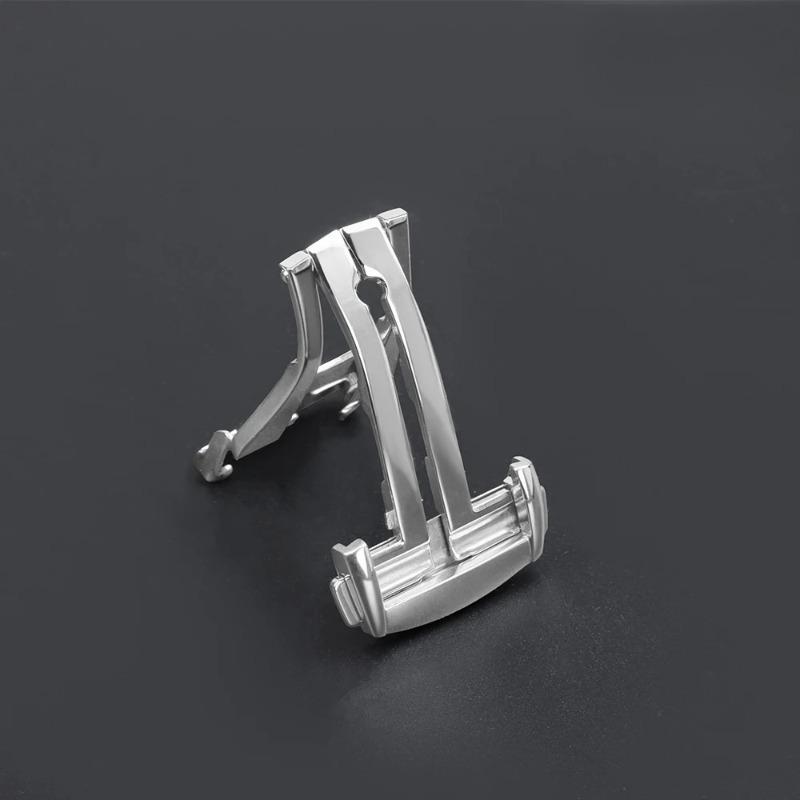 Folding Deployment Watch Buckle Fit Omega Speedmaster Seamaster 300 Replacement Clasp Accessory Compatible with Silicone