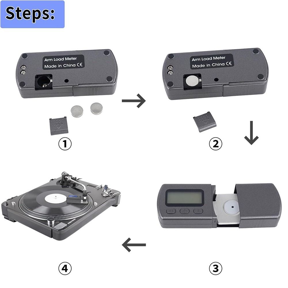 5g/0.01g Digital Scale Adapter Microgroove Disc Turntable Stylus Strength Tester  Record Players