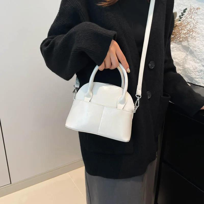 Simple High Quality Bright Plutonium Shoulder and Crossbody Bags Temperament Luxury Sense Autumn New Style Bags for Women