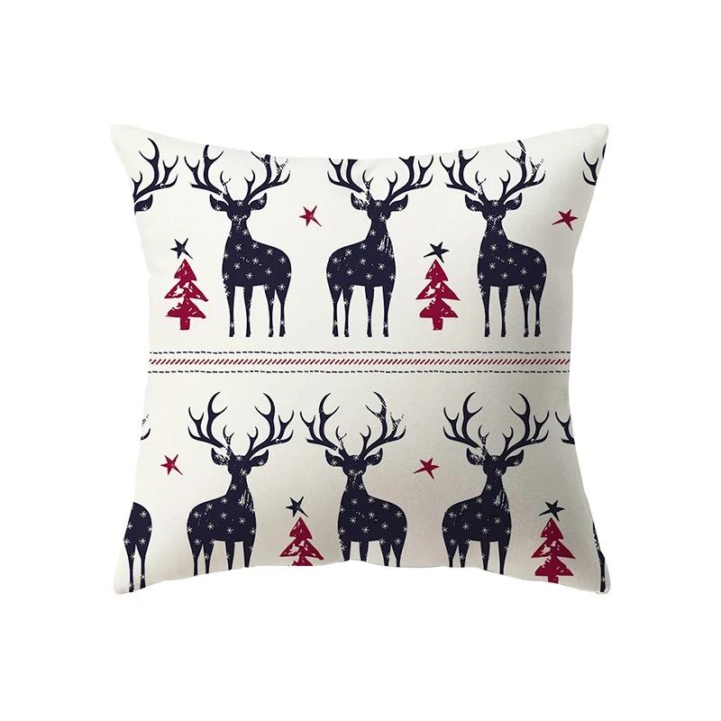 Christmas Themed Pillowcases Car Accessories Office Santa Claus Living Room Sofa Home Pillowcases