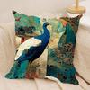 Peacock Luxury Cushion Cover Pillowcase Ultra Soft Skin Friendly Fabric Cloud Like Comfort  Concealed Zipper