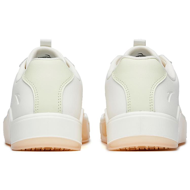 Anta Life Collection Platform Lightweight Low Top Skateboard Shoes Women's White Orange 122148072-1