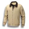 Jacket Men Vintage Turn Down Collar Spring Autumn Casual Coats Mens Patchwork Casual Outerwear