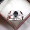 Black Onyx Oval Cut Gemstone With 925 Sterling Silver Ring For Men's #A827 JL375666927189