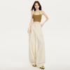 American design drape tooling jeans women's summer street premium yellow loose straight wide-leg casual pants