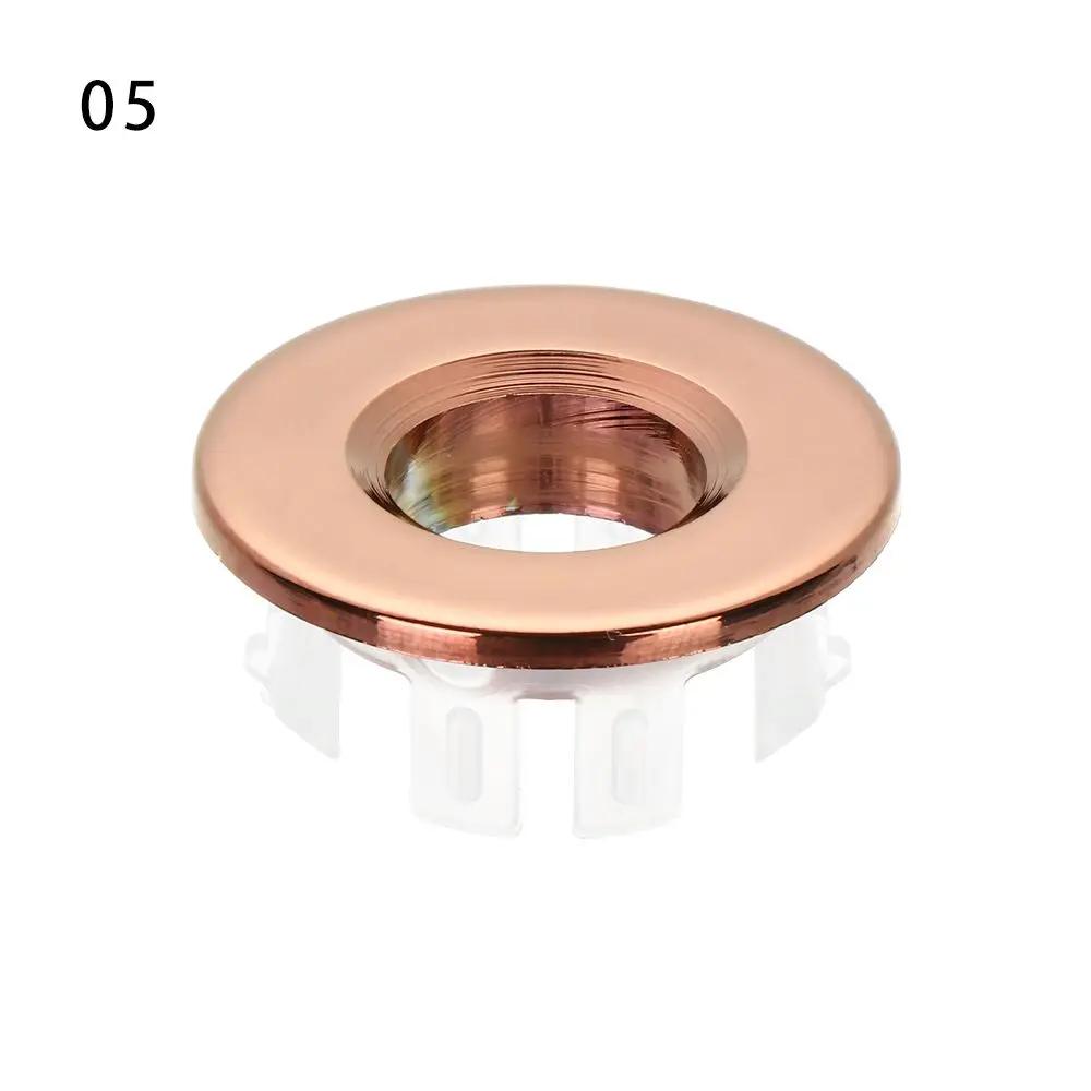 Tappo Scarico Vasca da Bagno Tondo Anello Rubinetto Tappo Copri Foro Troppopieno Tappo Foro Lavandino Inserto Lavabo Anello di Rifinitura Sostituzione Tappo