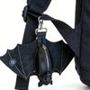 Zipper Halloween Bat Pendant Coin Purse Leather Bat Keychain  Backpack Accessory