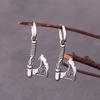 Hip Hop Punk Viking Axe Earrings Fashion Knot Celtic Talisman Talisman Earrings Rock Motorcycle Boy Copper Accessories