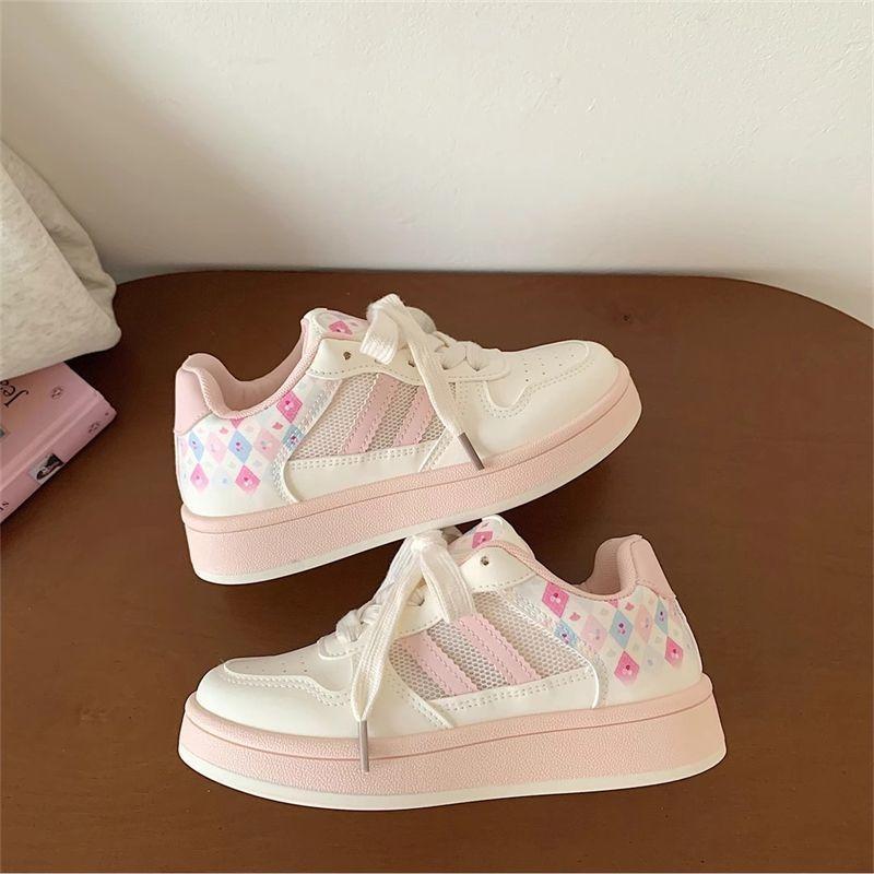Summer Breathable Board Shoes Women's New Platform White Shoes Student Casual Versatile Niche Bread Shoes
