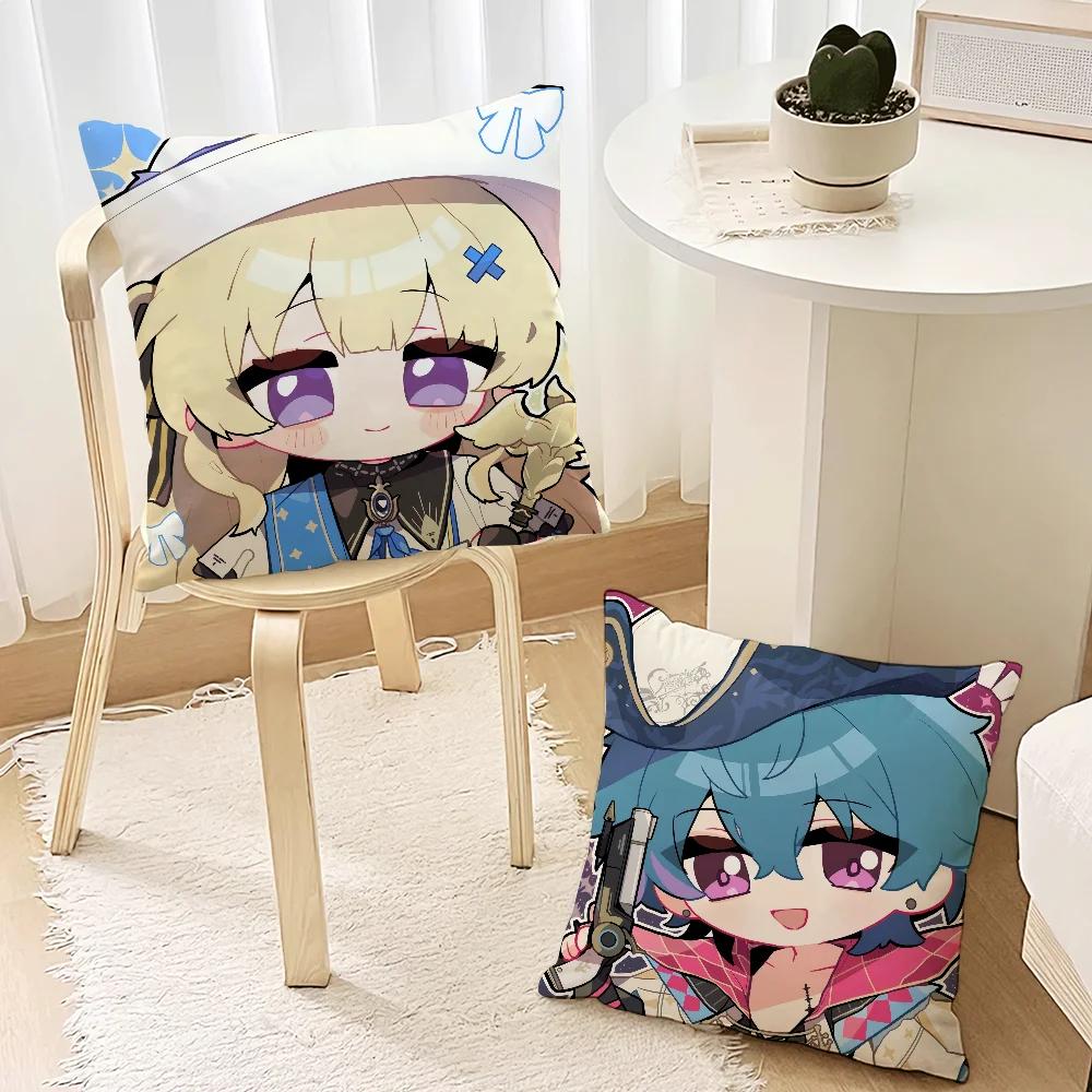 Anime Character Pillowcases Office Car Sofa Bed Cushion Cover Home Bedroom Decoration