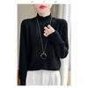 Women S Half Turtleneck Long Sleeve Pullover Top For Commute Casual Wear