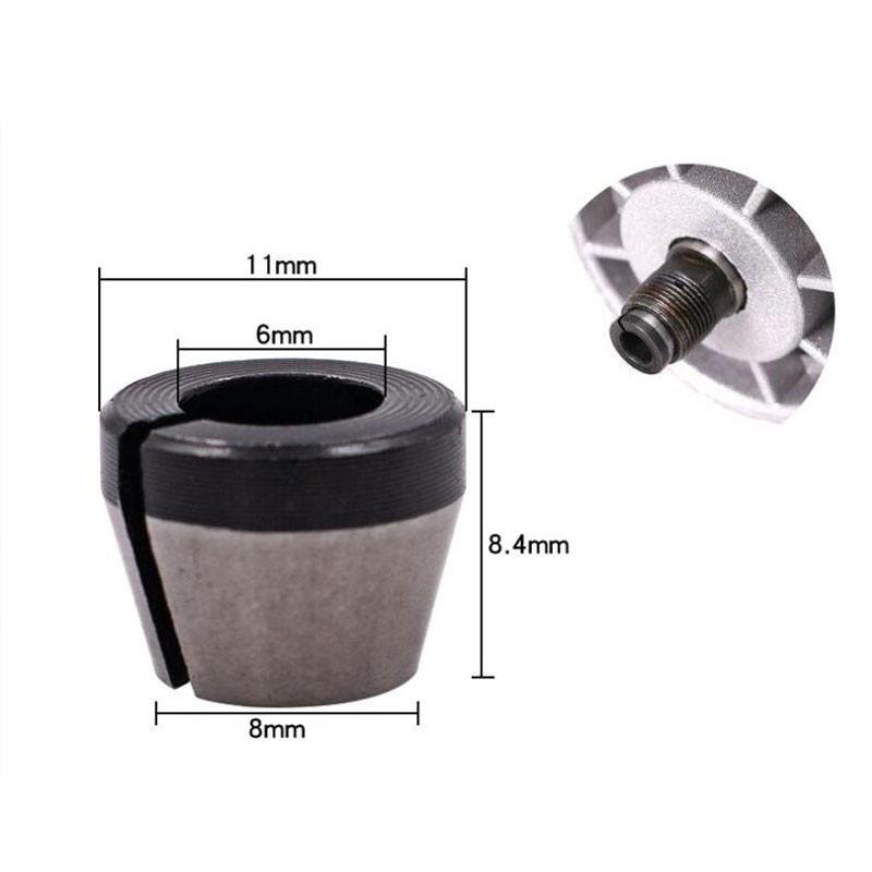 

Фрезерный цанговый адаптер Цанговый патрон Гравировальный обрезной станок Аксессуары для электрических фрез 6/6.35/8 мм NO1