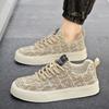 Fashion Men Embroidery Printing Casual Shoes 2025 Summer Lightweight Breathable Men Board Shoes Loafers Man Lace-up Canvas Shoe Sneakers